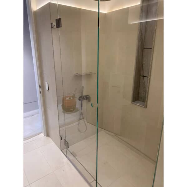 Modern/Elite 90° Square Glass to Wall / Floor Shower Bracket (MBS90/SB50.SQ)