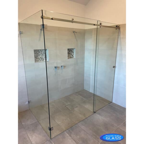 Modern/Elite 90° Square Glass to Wall / Floor Shower Bracket (MBS90/SB50.SQ)