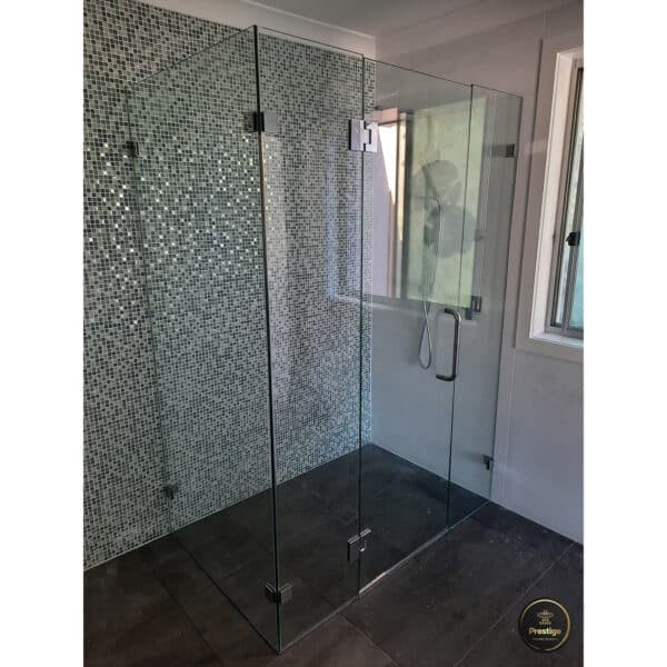 Modern/Elite 90° Square Glass to Wall / Floor Shower Bracket (MBS90/SB50.SQ)