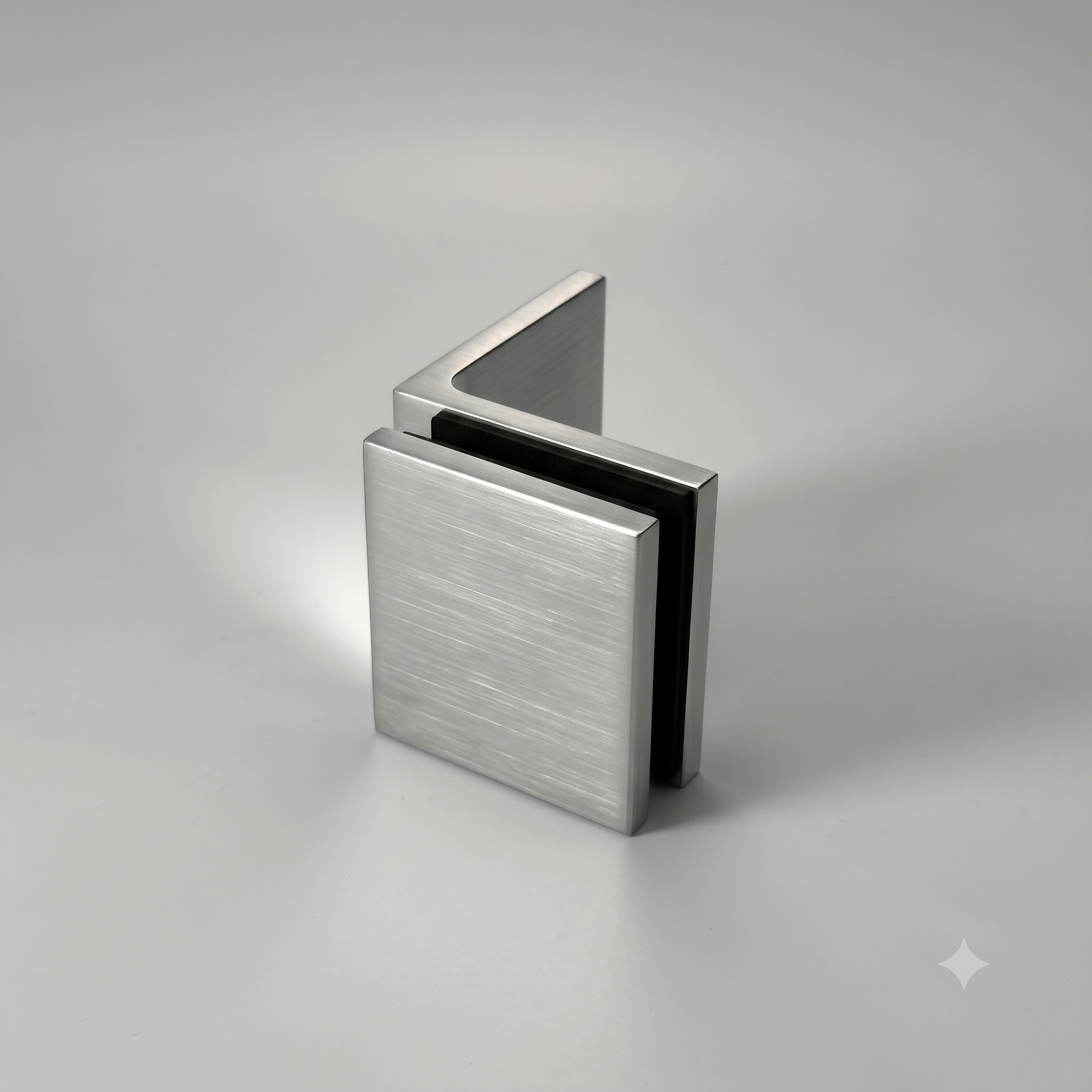 Modern/Elite 90° Square Glass to Wall / Floor Shower Bracket (MBS90/SB50.SQ)