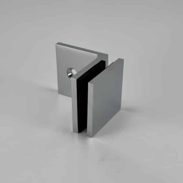 Modern 90° Square Glass to Wall Shower Bracket with extended backplate (MBS90-X)