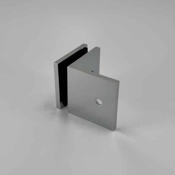 Modern 90° Square Glass to Wall Shower Bracket with extended backplate (MBS90-X)