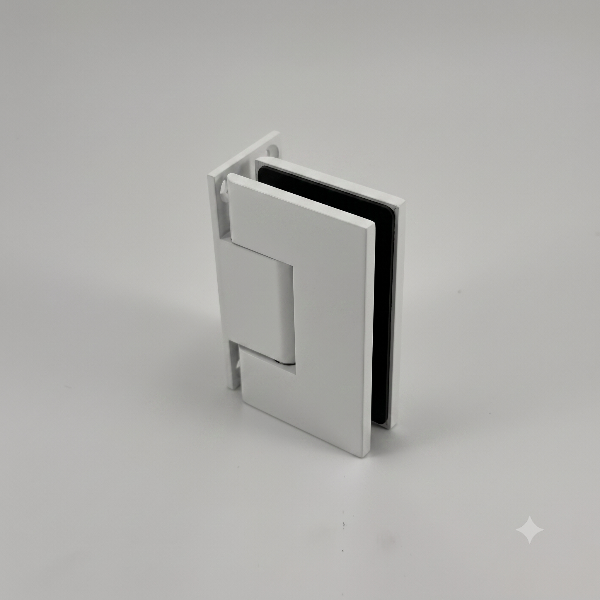 Modern 90° Glass to Wall Heavyweight Shower Hinge (MF1-L)