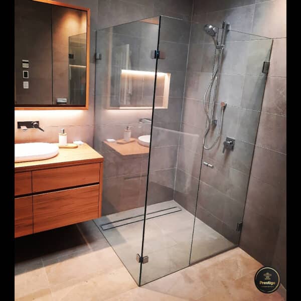 Modern/Elite 90° Glass to Wall Heavyweight Shower Hinge (MF1-L3/ES1L3)