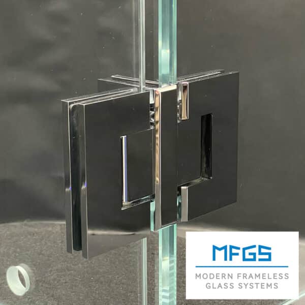 Modern/Elite 180° Glass to Glass Heavyweight Shower Hinge (MF1-LBB/ES1.LB2B)