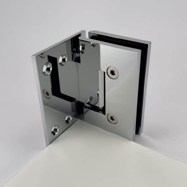 Modern/Elite 90° Glass to Wall Heavyweight Shower Hinge (MF1-XL/ES1LCBP)