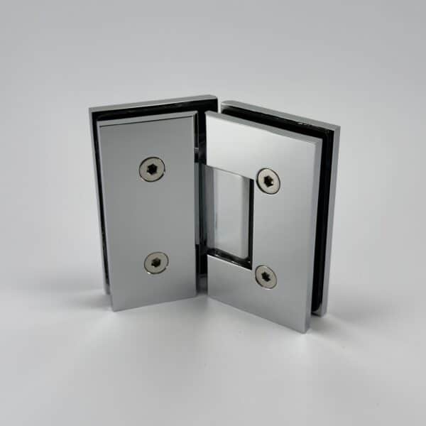 Modern Glass to Glass Heavyweight Shower Hinge from 125°-165° Angles in 5° increments (MF2-...)