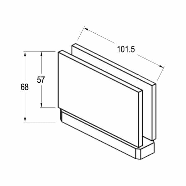 Modern/Elite Heavyweight Frameless Glass Shower Pivot (MFP1/BOS200)