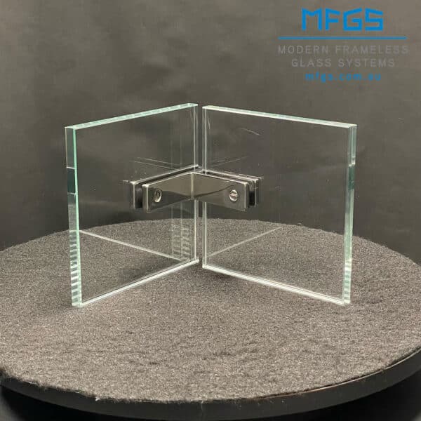 Modern 90° Glass to Glass Alignment Bracket (MGAB25-90)