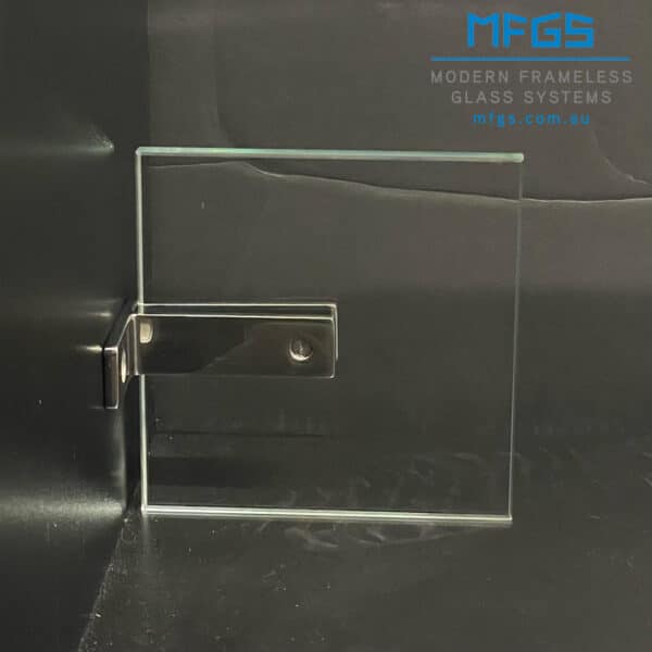 Modern 90° Glass to Wall Alignment Bracket (MGAB25-W)