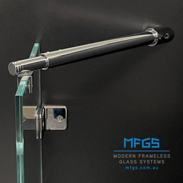 Modern 45° Round Adjustable Glass to Wall Shower Bracing Bar (MGWB300)
