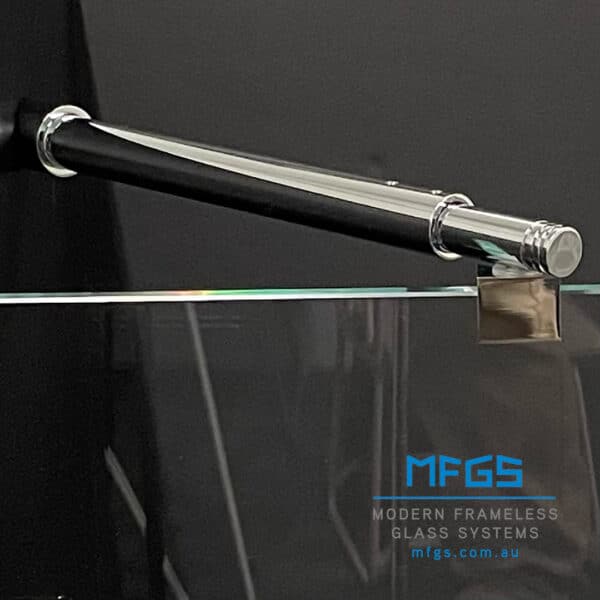 Modern 45° Round Adjustable Glass to Wall Shower Bracing Bar (MGWB300)