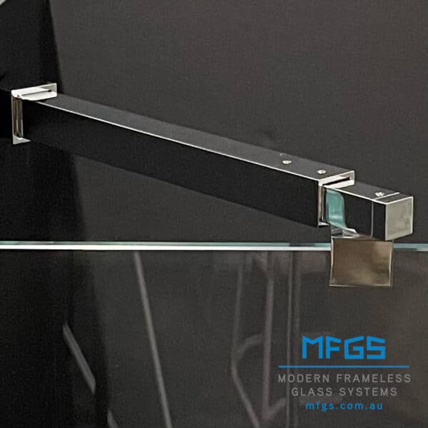 Modern 45° Square Adjustable Glass to Wall Shower Bracing Bar (MGWBS300)