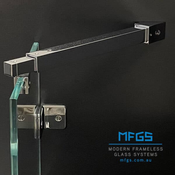 Modern 45° Square Adjustable Glass to Wall Shower Bracing Bar (MGWBS300)