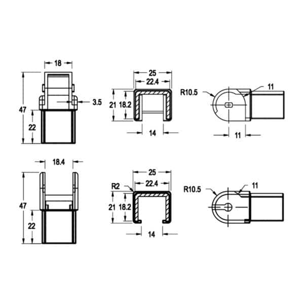 Modern Adjustable Angle Stair Joiner