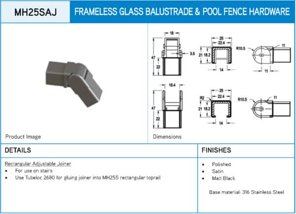 Modern Adjustable Angle Stair Joiner