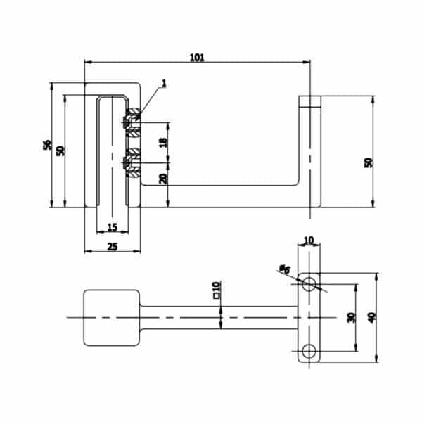 Modern Handrail Bracket (MHBFG)