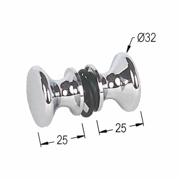 Modern/Elite Button Pull Knob Set (MK241/SK35)