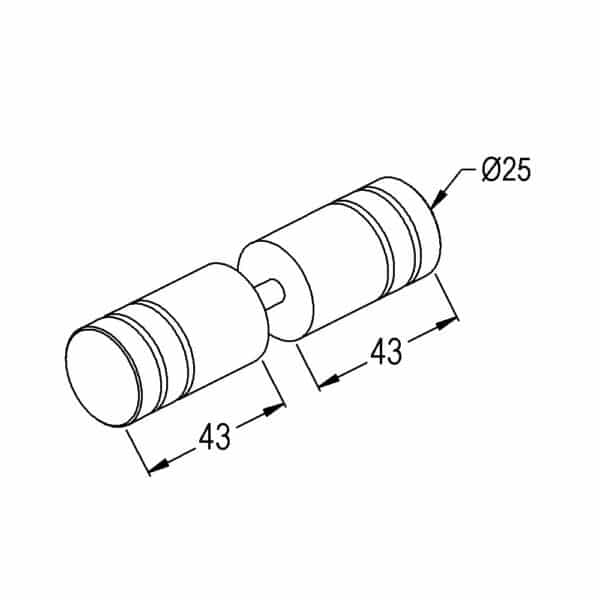 Modern/Elite Big Groove Pull Knob Set (MK25/SK40)