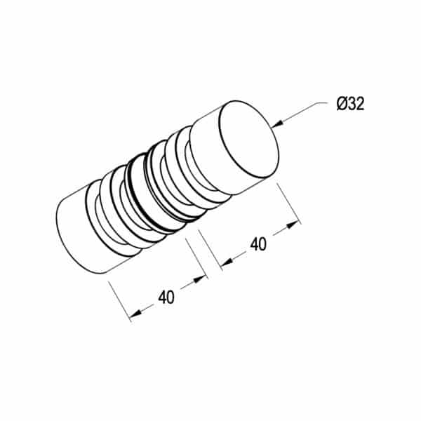 Modern/Elite Deep Groove Pull Knob Set (MK30/SK30)