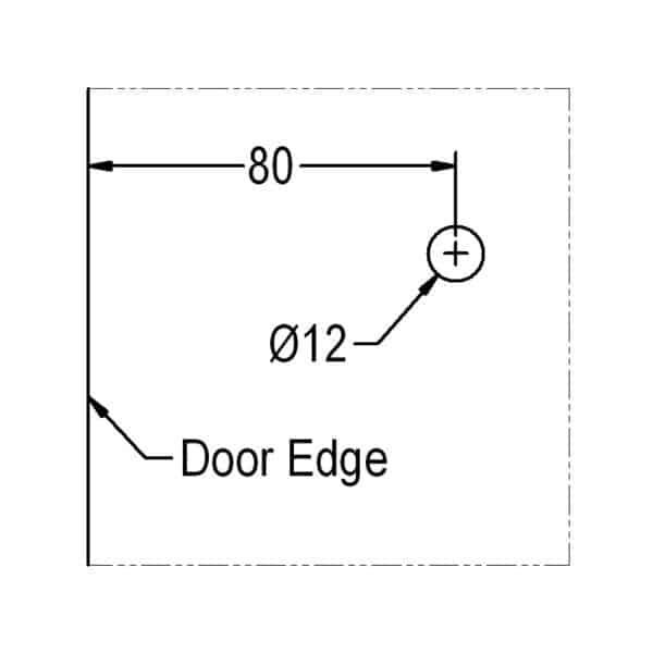 NFK Polished Chrome Short Groove Pull Knob Set (NK40 C)