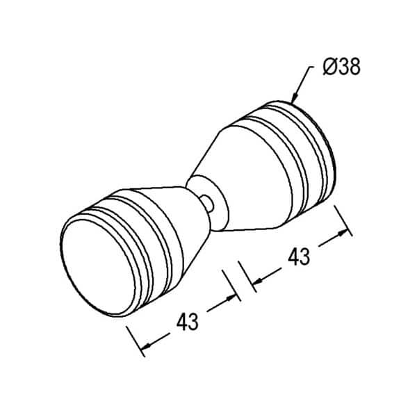 Modern Cone Pull Knob Set (MK60)
