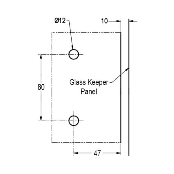Modern 90° Glass to Glass Inswing Pool Gate Latch (ML90-IN)