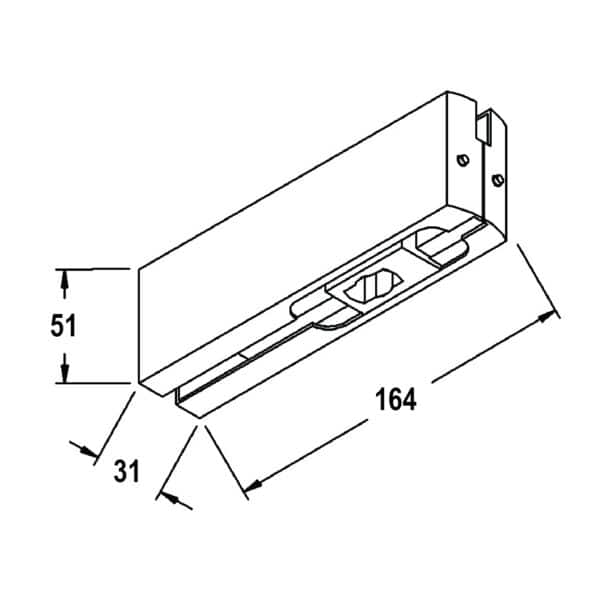 Modern Bottom Patch Fitting (MP10P)