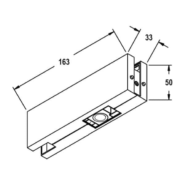 Modern Top Patch Fitting with MP34 Covers (MP20P)