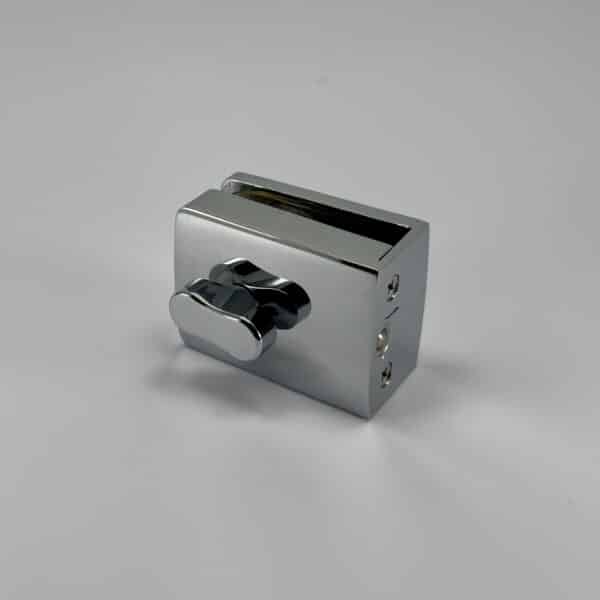 Modern Slide-On Glass to Wall Pivot Door Privacy Latch (MPL1)