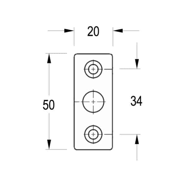 Modern Slide-On Glass to Wall Pivot Door Privacy Latch (MPL1)
