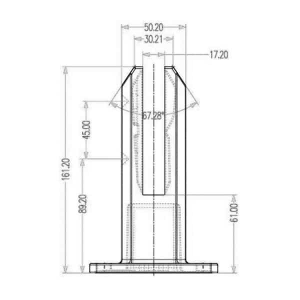 Modern Surface Mount Spigot (MSS160SMF)