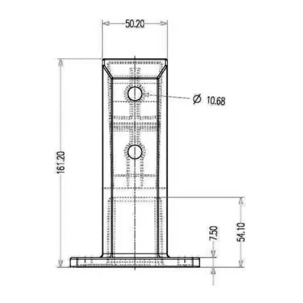 Modern Surface Mount Spigot (MSS160SMF)