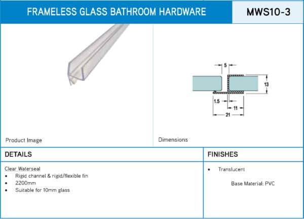 Modern Shower Waterseal