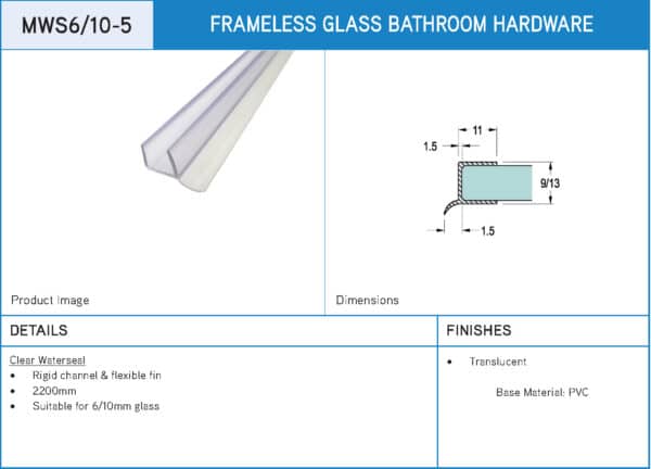 Modern Shower Waterseal (MWS-5)