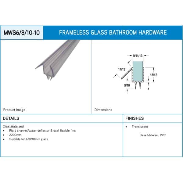 Modern Shower Waterseal (MWS-10)