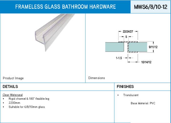 Modern Shower Waterseal (MWS-12)