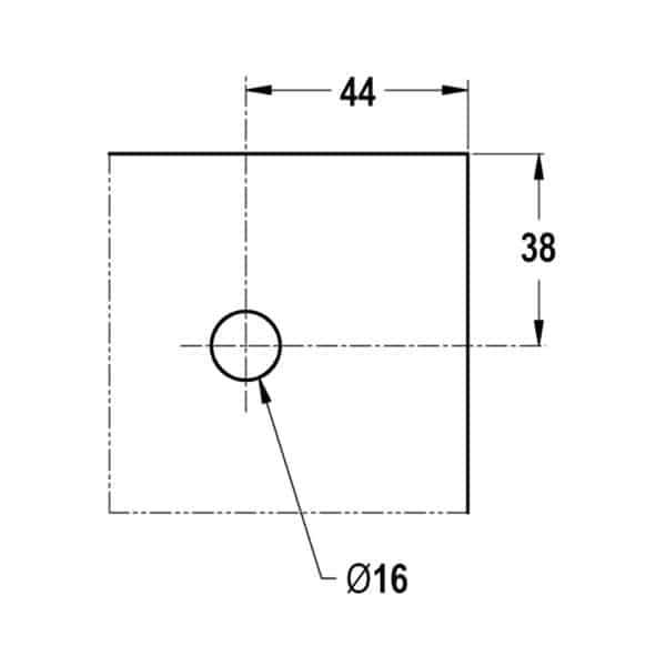 Modern Glass to Patch Pool Gate Pivot Arm (PGA-S2)