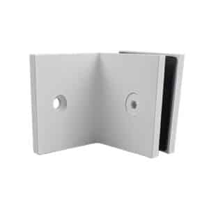Elite 90° Square Frameless Glass to Wall / Floor Shower Bracket (SB50.SQ)
