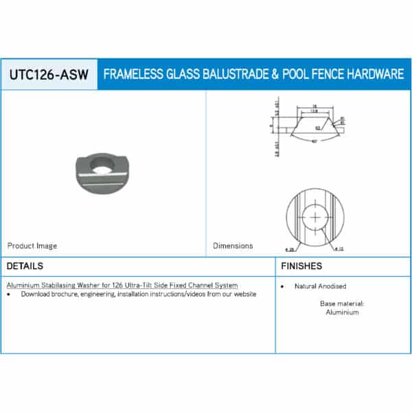 Aluminium Stabilising Washer