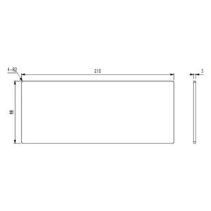 Brushed Anodised Stair End Cap for 126 Based Fixed Channel