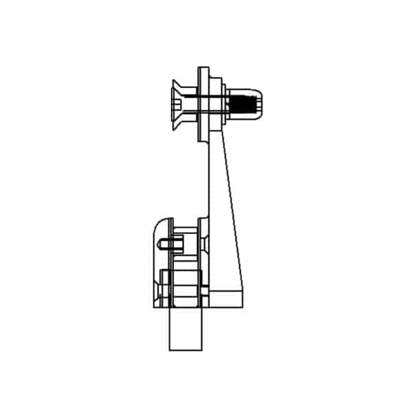 Elite Transom Panel Pivot Door Spider Fitting (483)