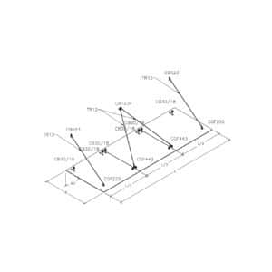 Modern Four Tie Rod Canopy Kit
