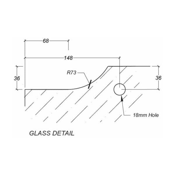 Casma Bottom Pivot Patch - Offset Lefthand (CAS.41881)