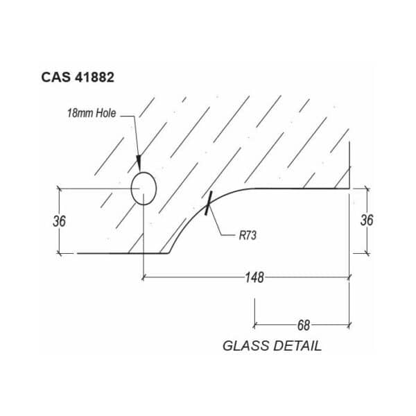 Casma Bottom Pivot Patch - Offset Righthand (CAS.41882)