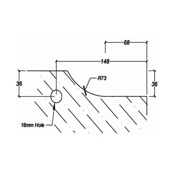 Casma Bottom Pivot Patch - Offset Righthand (CAS.42882)