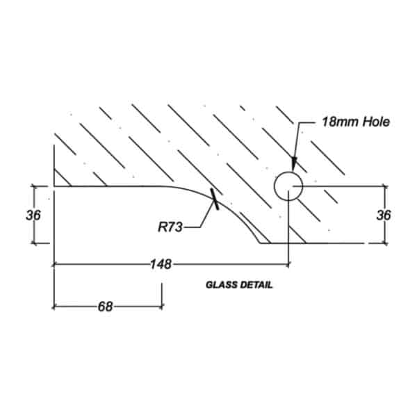 Casma Transom Jamb Pivot Patch (CAS.43400)
