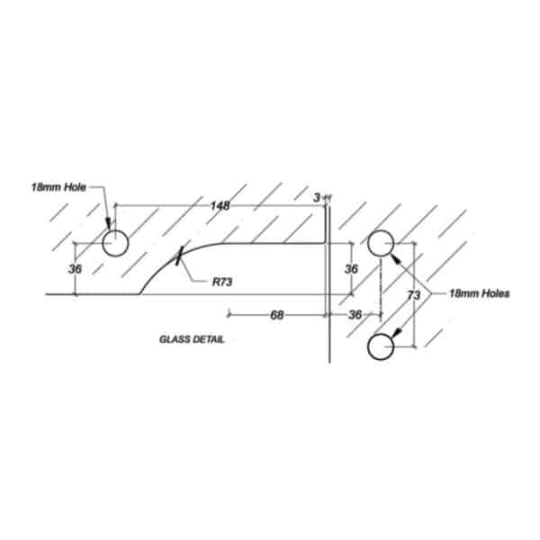Casma Transom Jamb Pivot Patch (CAS.44400)