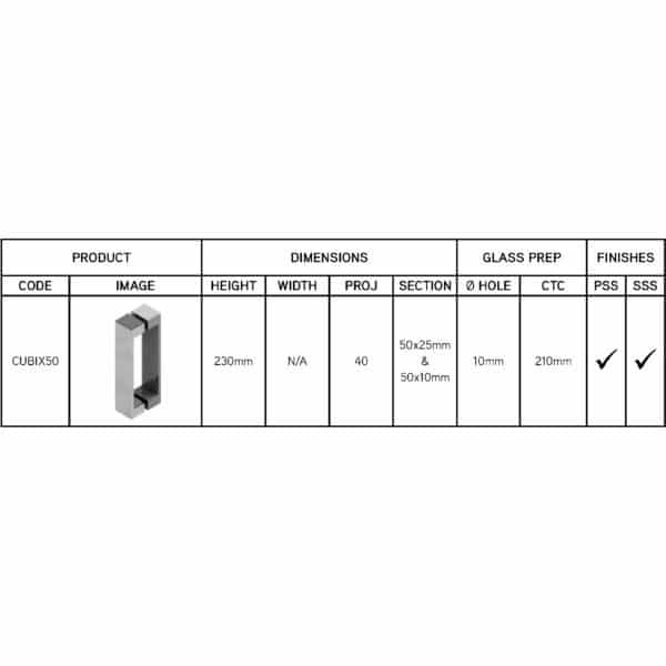 Elite Cubix Double Pull Handle (CUBIX50210)