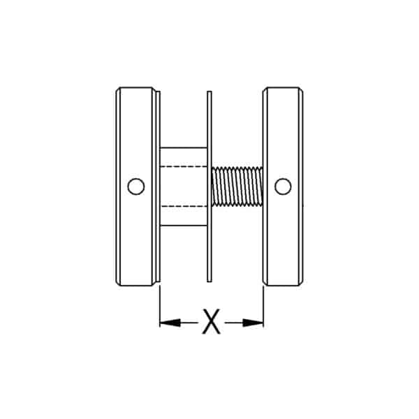 Modern Double Button Head with Metric Thread